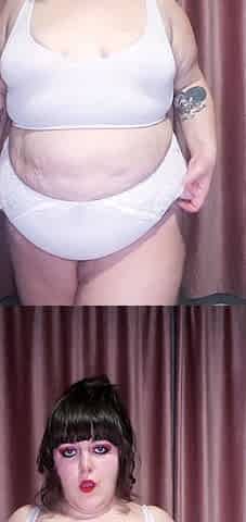 BBW White Chick Big Boobs Cam Play
