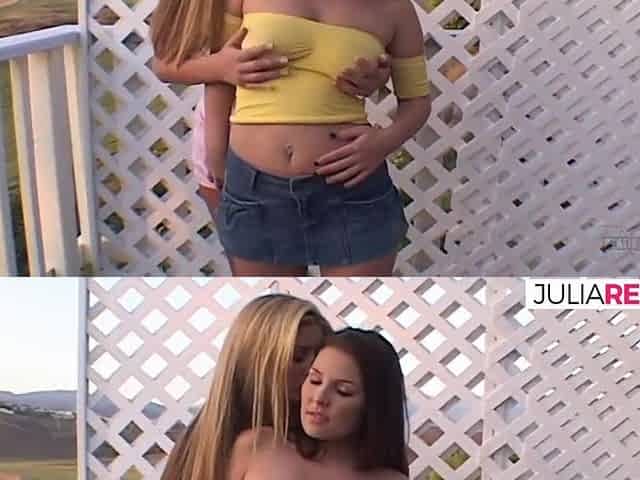 Lesbo Schlampe fickt sie anal zu einem Monster Orgasmus,