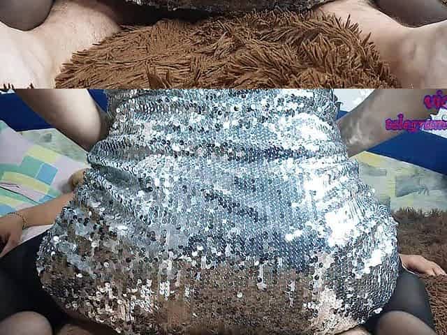 sexy wife with her lover writes a report to her cuckold