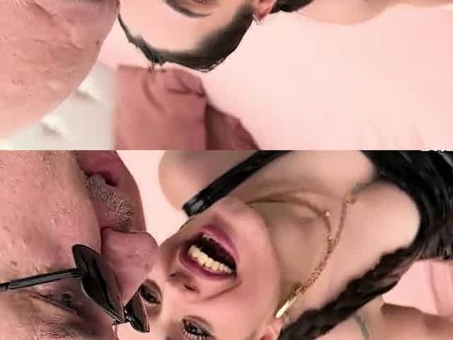 Amateur teen blowjob and cumshot from a guy