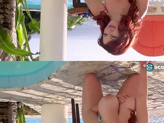 Hot big boobs milf on bikini