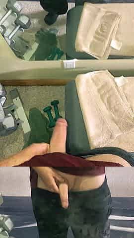 Mirror masturbation inspired from a lover