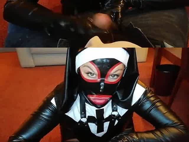 mj en latex se fait prendre en nonne