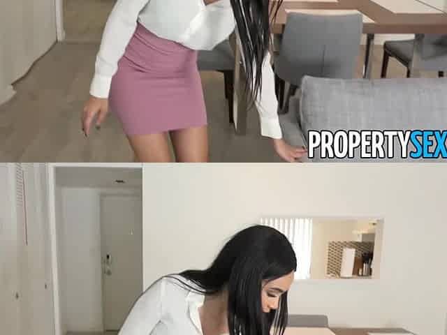 PropertySex - Stunning agent rides her assistant's big dick