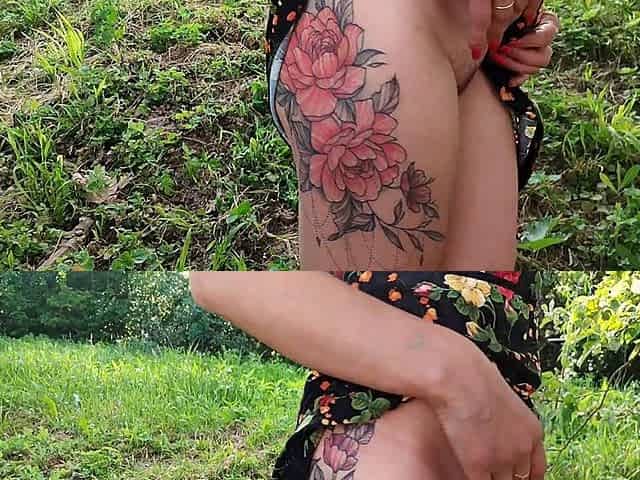 Outdoor Urination of a Hot Brunette
