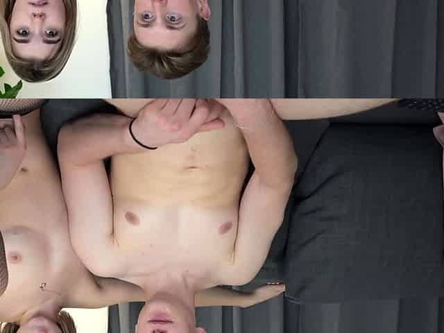 Small titted teen amateur rides dong and she loves it