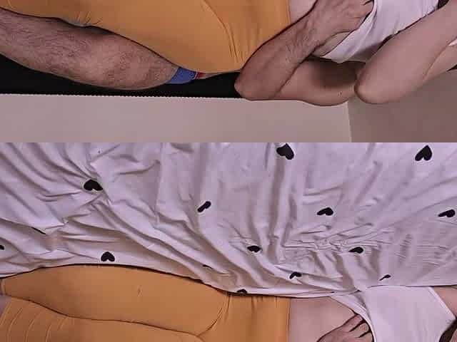 Stepdaughter Comes to Bed Near Stepfather and Gets Creampied