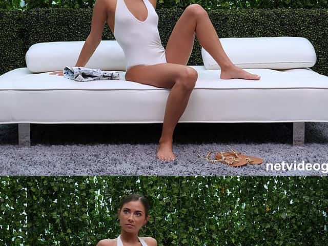 Skinny model Melissa fucked during reality casting with a fake agent