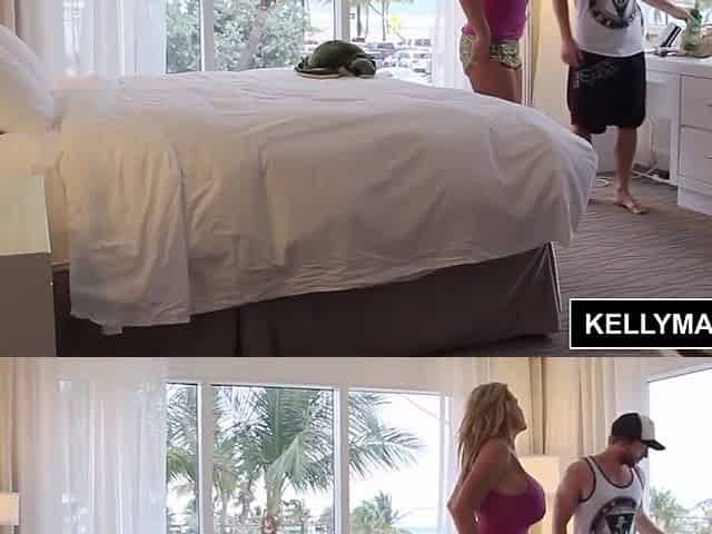 Gentle Hotel bed fuck with busty MILF Kelly Madison