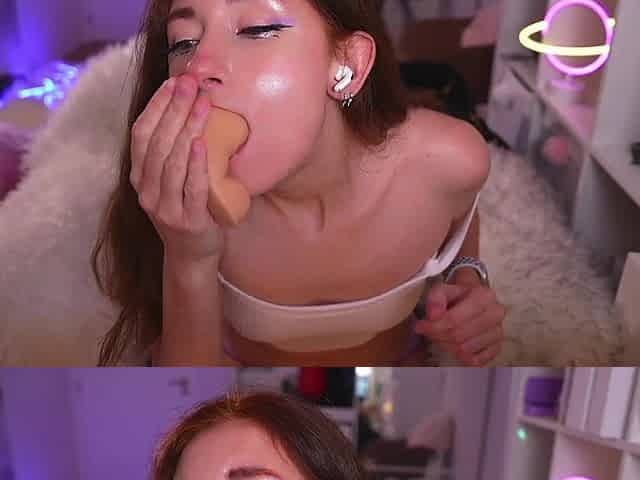 Ahegao Deepthroat and Pussy Fucking