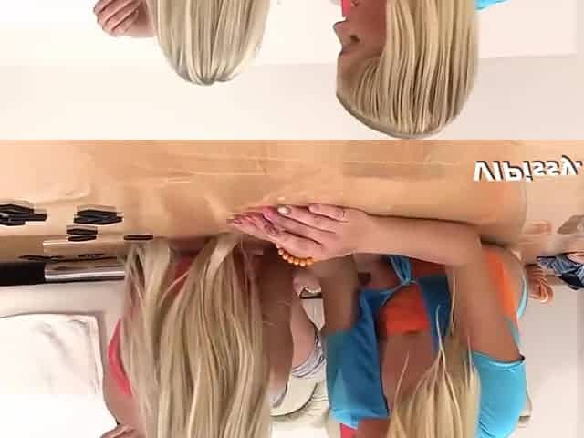 Hot Blonde Lesbians Make Giant Piss Puddle With Tracy Gold And Lola Myluv