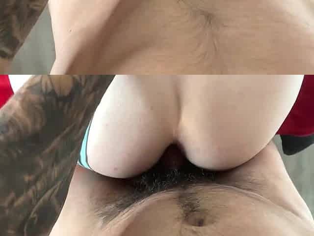Large Booty Doggy position POV & Facial!