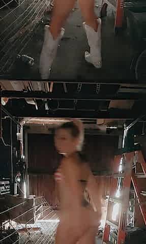 Pissing in the garage