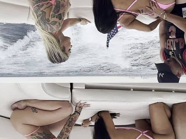 Kali Roses and Brandyslicious Get Fucked on a Yacht