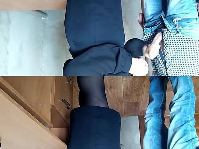 Secretary helped me cum on her hose