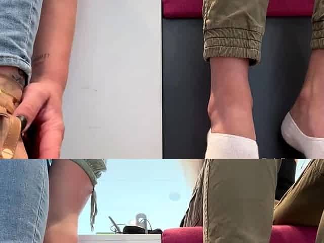 Public foot fetish