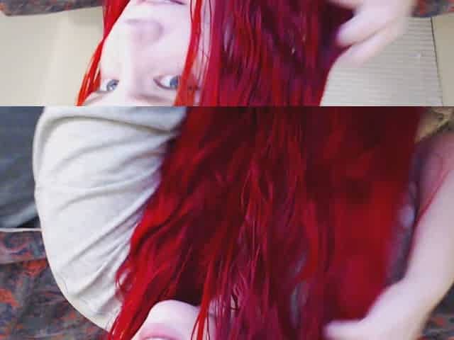 Brushing My Long Red Hair