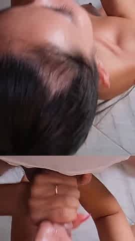 Sneaky and Rought Anal Fuck in Bathroom with Facial
