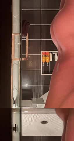 Fresh phone and recent shower