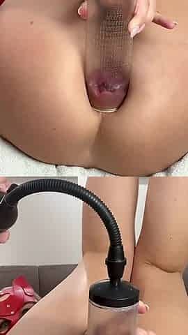 Pumping My Asshole and Let You Drink Milk From My Prolapsing Rosebud