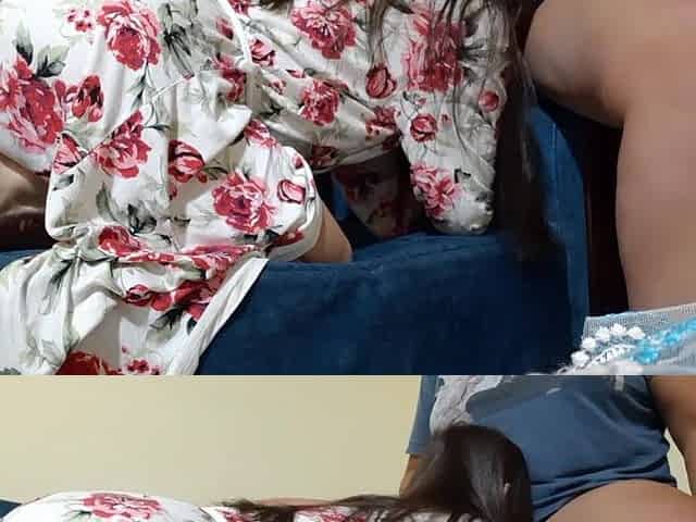 I let this moist tanned brunette hair bang my throat - Lesbo_illusion