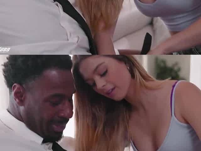 Small Babysitter in Interracial Hardcore