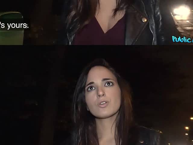 Sexy Girl From Spain Comes With Stranger For Pay Sex