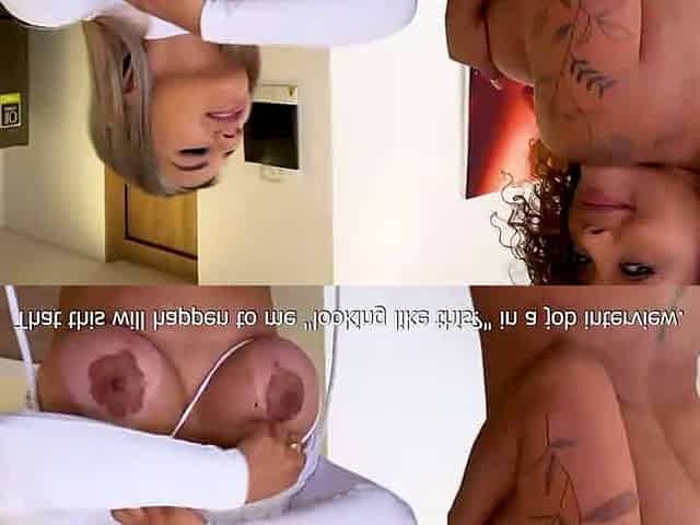Amateur three-way with towheaded enormous boobs, cum in mouth, doggystyle - super-fucking-hot sex!
