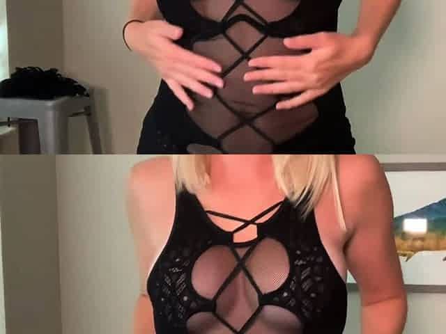 Ex wifey blonde homemade solo masturbation fun