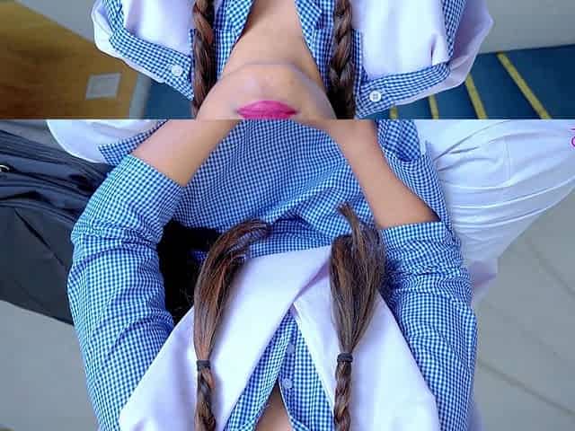 18 Year Old Virgin Student Gets Fucked Hard by Her Teacher