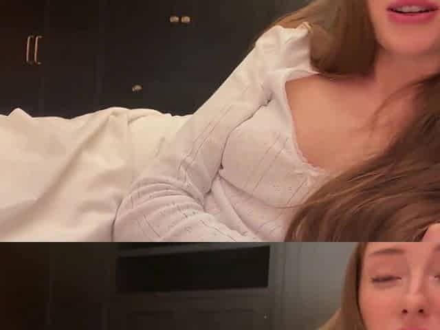 My horny stepsister crawls in my bed and begs me for a quick anal fuck