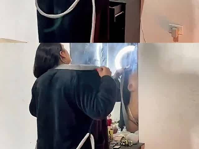 Measure the Large and Sexy Butt of the Brunette hair What Will Be the Size of That Booty