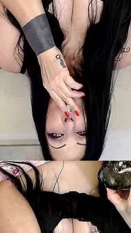 Bra Red Nail Smoking