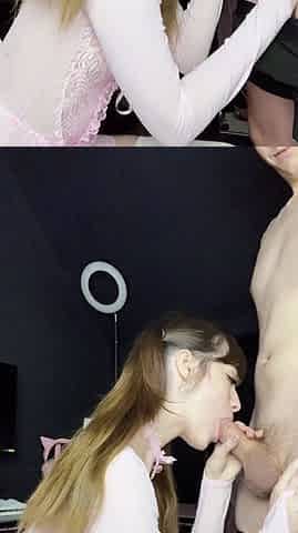 teen blowjob webcam sucking cum