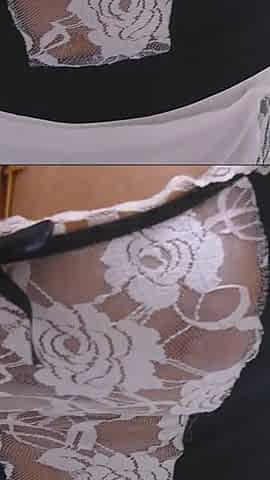 Fingering in French Maids Costume with Ass Spreading