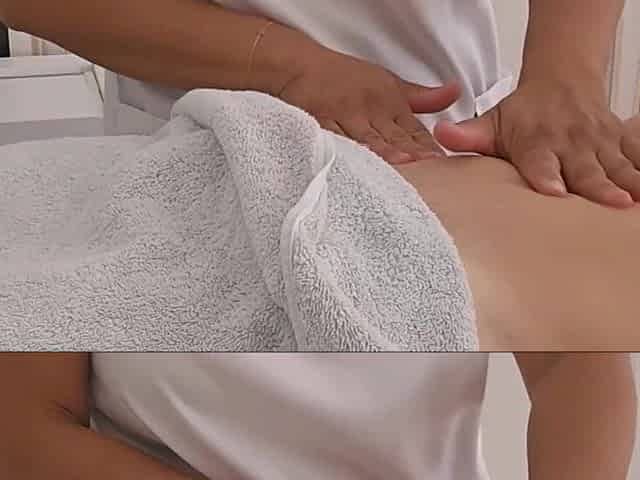 Flawless tugjob with glad ending in massage parlor