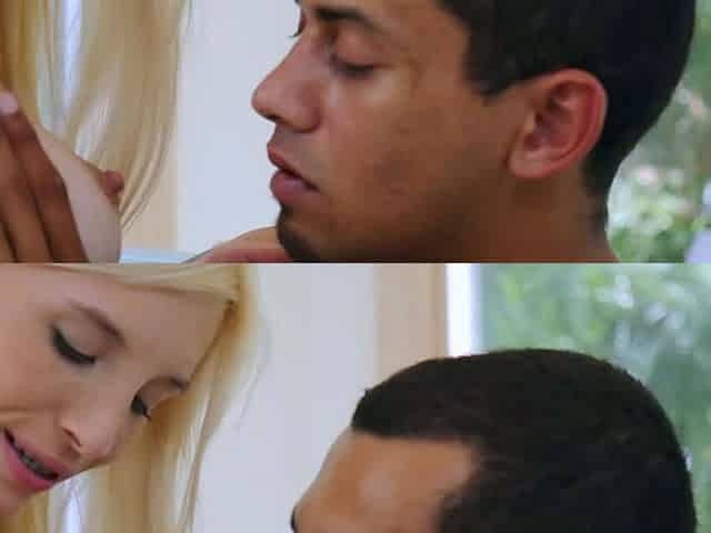 Blonde teen blowjob and fuck