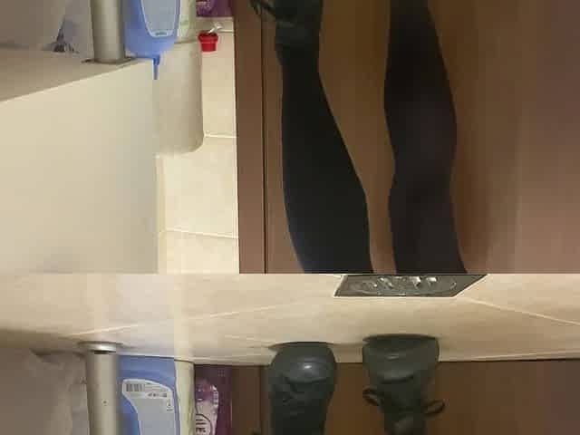 Hunk Cum in Bath Wearing Haunch Socks and Converse