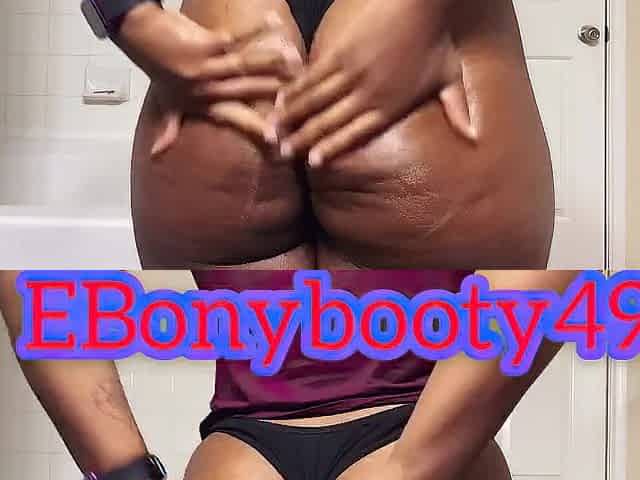 Chocolate oily butt shaking with surprise gas