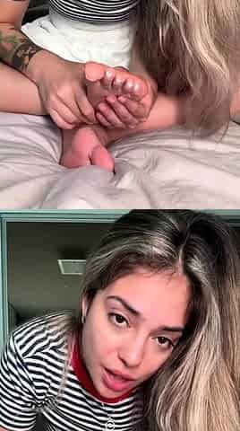 Blonde youngsters Foot Fetish
