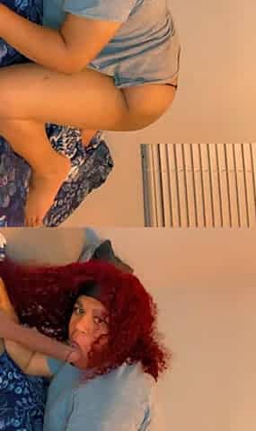 Sucking my large ebony sextoy slow and sloppy