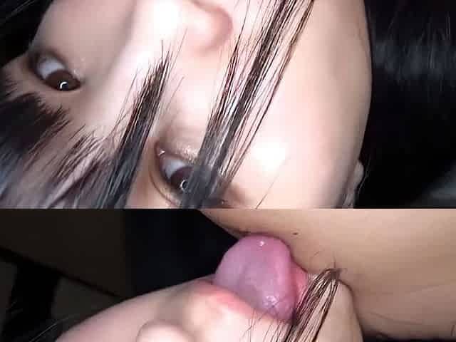 Amateur girlfriend gives blowjob and fucks pov