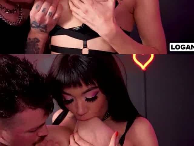 Large Titty and Tiny Frame Raunchy Freak Little Puck Gets Drilled - Logan Xander -