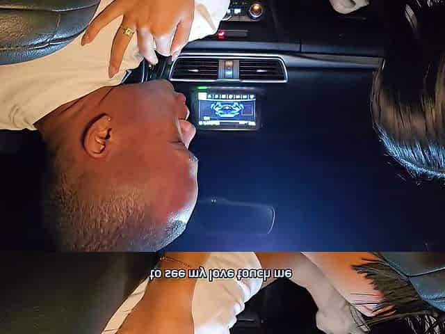 Tiny bangs BBC in the car in a public parking lot - Athenea Rosse & Brandon Cruz