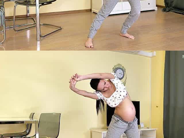 Nina Vertuhay's Preggy Gymnast Seduction