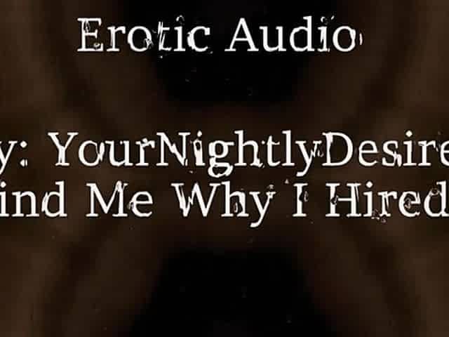 Interview Part two Why Did I Hire U? [Flogging] [Giving a kiss] [Office Sex] (Erotic Audio for Honeys)