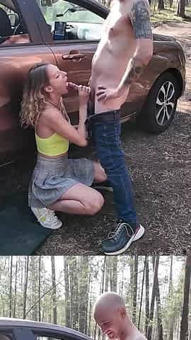 An Rough Ass Fuck in the Car as Payment