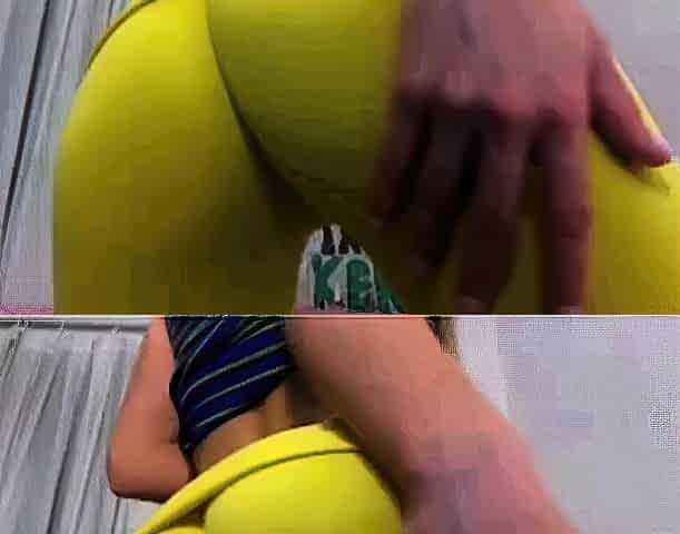Hot Spanish Blonde Cameltoe Close-Up - Part 2