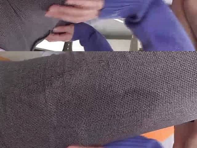 "Tight thighs squeezing a middle-aged man's semen. -2"