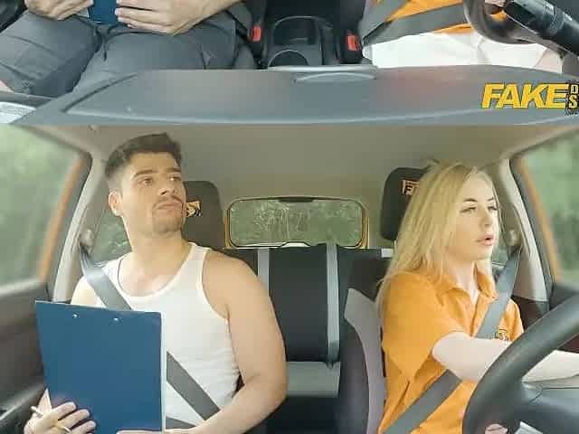 Fake Driving School - That babe gets her taut vagina pounded outside